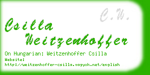 csilla weitzenhoffer business card